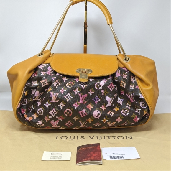 LOUIS VUITTON Richard Prince Monogram Watercolor Aquarelle Jamais Bag